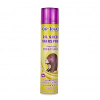 Go-touch 450ml Salon Professional strong firm hold hair styling oil sheen spray