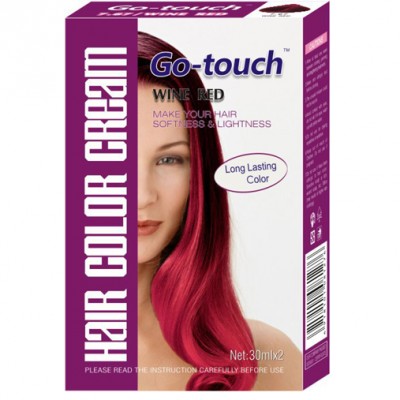 Go-touch 30ml Washable semi permanent Hair Colorant Developer  Color Cream Hair Dye